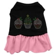 thumbnail image 3 of Christmas Pet Dog  Cat Dress Rhinestone, "Christmas Cupcakes", 3 of 3