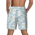 thumbnail image 4 of Uemuo Cute Cat Pattern Mens Swim Trunks Quick Dry Board Shorts with Mesh Lining, Stretch Beach Shorts Quick Dry No-Chafing Board Shorts-3X-Large, 4 of 9
