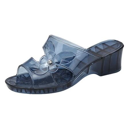 

NOKIO Affordable Women S Summer Shoes Women s Fashion Leisure Transparent Jelly Slippers Women s Slides Wedge Sandals Hawaii Beach People Wedge Sandal Open Toe BohoSandals Summer Slippers