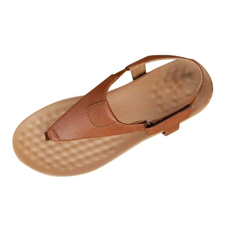 

Sandals Women Fashion New Summer Open Toe Flip Flop Sandals Comfort Flat Lightweight Large Shoes