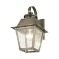 thumbnail image 5 of Livex Lighting - Mansfield - 1 Light Outdoor Wall Lantern in Coastal Style - 7.5, 5 of 9