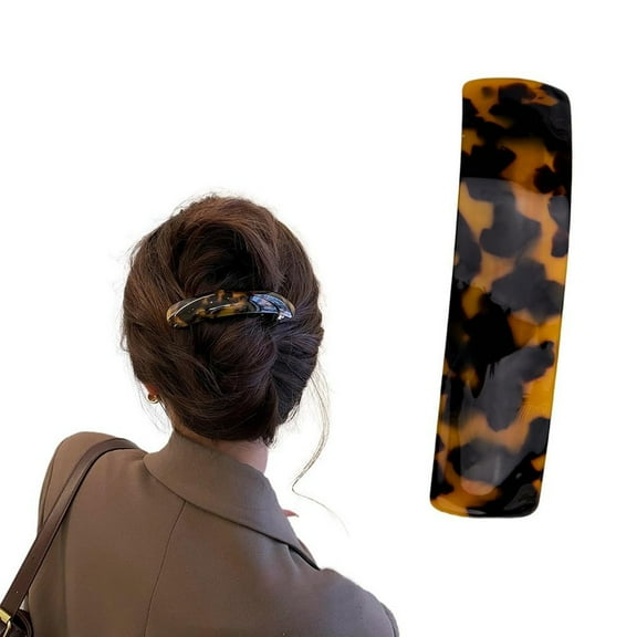 Leopard Hair Clips for Women Girls Large Hair Barrettes Tortoise Hair Clip Snap Hair Clips Leopard Print Barrette Hair Pins Decorative for Thick Duck Billed Hair Clips Tortoise Shell