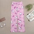 thumbnail image 5 of Hello Kitty Women's Wide Leg Yoga Pant Comfy Loose Sweatpants High Waist Lounge Casual Athletic Pant Workout Joggers Pant, 5 of 7