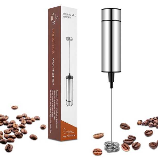 Handheld Milk Foamer Battery Operated Electric Milk Frother Automatic