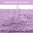 thumbnail image 5 of Bath Mat Extra Soft Plush Bath Shower Bathroom Rug Super Absorbent Shaggy Bath Rug. Machine Wash & Dry Cloth, Purple B, 5 of 8