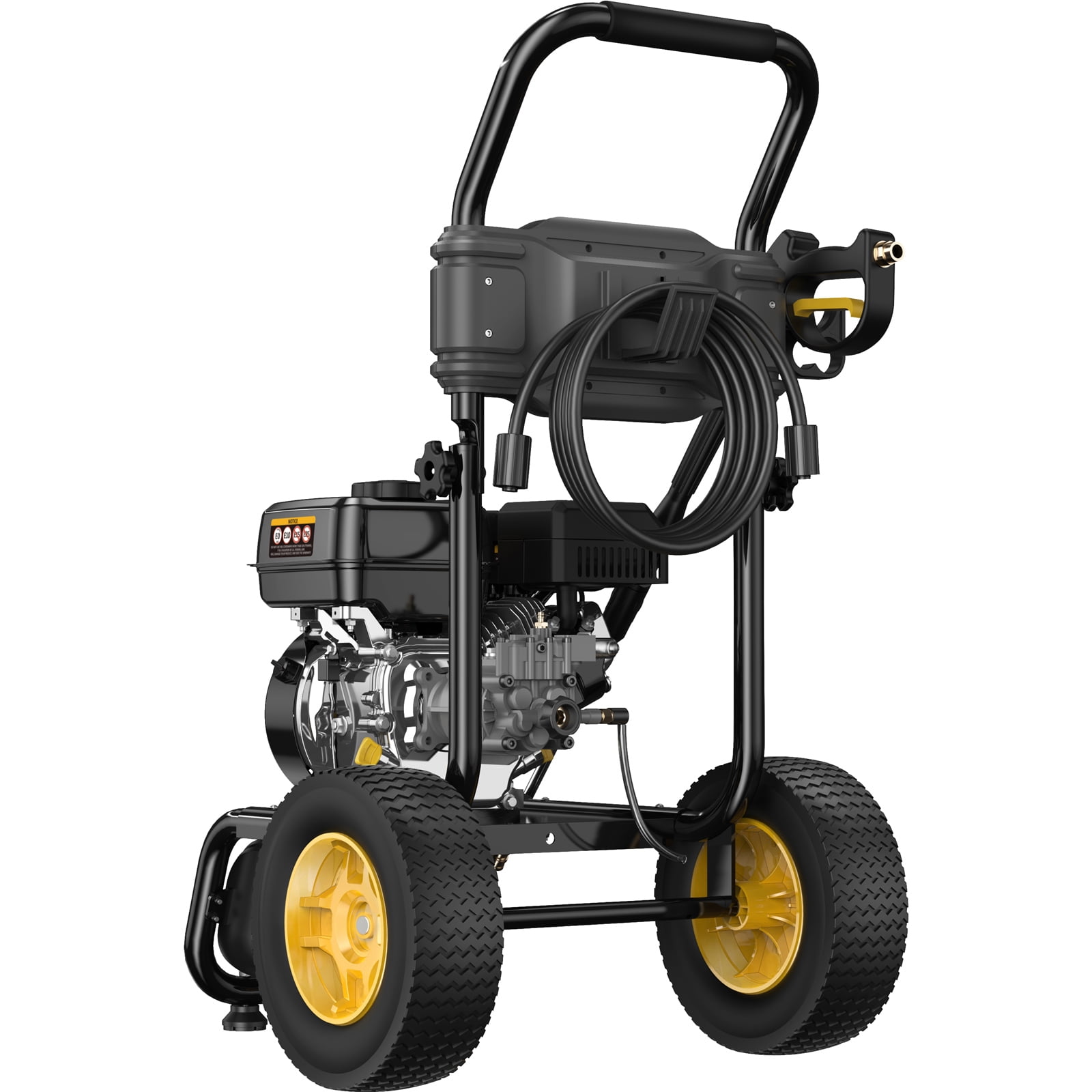 BLUBERY Gas Pressure Washer, 3500 PSI, 2.6 GPM, Heavy Duty Power Washer, 30 ft Hose, Soap Tank, 212cc Engine