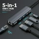 thumbnail image 2 of Adaptador multipuerto USB C Hub Glomtheia de 5 Gbps USB A/C 4K HDMI, 2 of 8