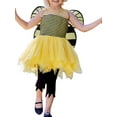 thumbnail image 3 of KelaJuan Kids Girl Fairy Costume Sequins Flower Fairy Girl Dress Multi-Layered Tulle Tutu Dress with Wings, 3 of 6