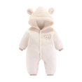 thumbnail image 2 of Elainilye Fashion Newborn Baby Snowsuit Fall Winter Thickening Jumpsuit with Long Sleeves Climbing Jumpsuit Sizes Newborn-12M, 2 of 9