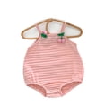 thumbnail image 2 of LYMAYTER ‌Infant Baby Girl Cotton Onesies Sleeveless Tank Top for 3-24M Bodysuit Pack‌ 1PCS, 2 of 8