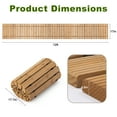 thumbnail image 4 of VENTOPYR 12FT Portable Roll-Out Wooden Garden Pathway, 4 of 9