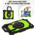 thumbnail image 4 of Case for Samsung Galaxy Tab A9 8.7 Inch 2023 Model (SM-X110/X115/X117) Contrast Color Multi-functional Cover With 360 Rotating Stand and Shoulder Strap, 4 of 8