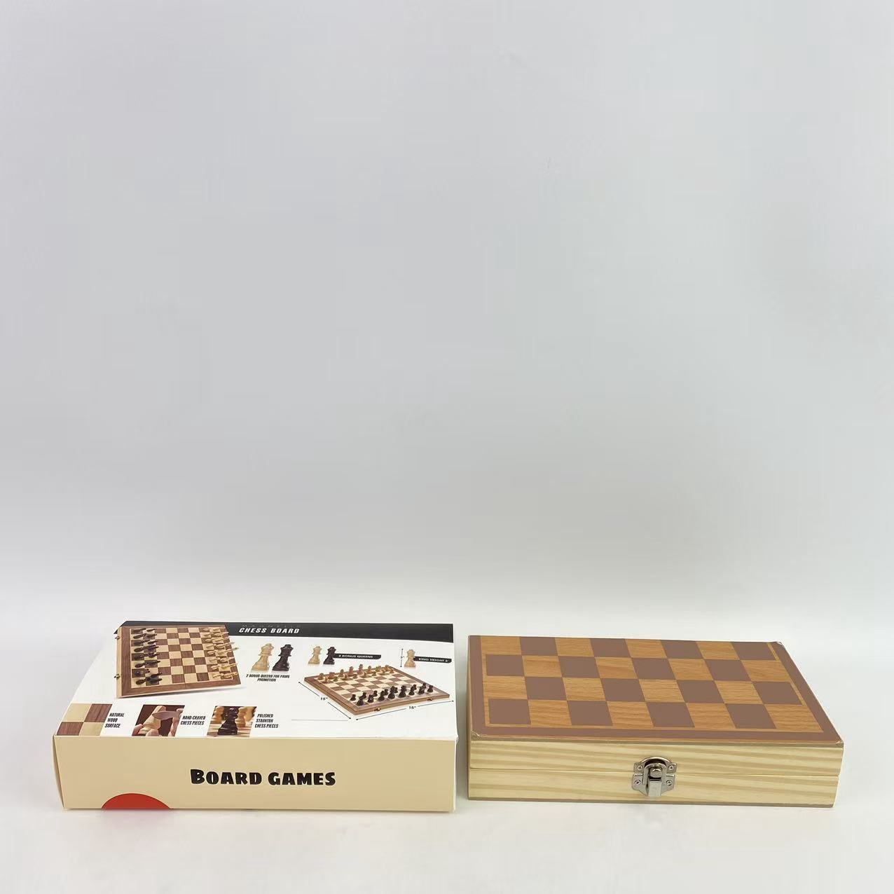 Soarsky Board games,Upgraded Magnetic Chess Set, 15" Tournament Staunton Wooden Chess Board Game Set with Magnets