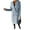 Sky Blue, variant on Cindysus Ladies Elegant Solid Color Jacket Women Long Length Pea Coats Wool Blend Holiday Lapel Classic Trench Coat Khaki M