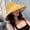 Yellow double -sided cotton and linen, variant on Double -Sided Fisherman Hat Female Summer Shading Cap Japanese Big Along The Basin Hats Korean