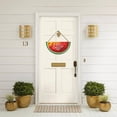 thumbnail image 5 of Eveokoki Watermelon Door Sign Hello Summer Door Hanger Wood Front Door Wreath Decor Wall Hanging Housewarming Gift Home Decor, 5 of 5