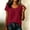 A2_Wine, variant on Sillenn Womens Plus Size Gauze Shirts 3/4 Sleeve Cotton Linen Crewneck Pullover Tops Empire Waist Flowy Peplum Loose Tunic Blouses Lightweight Gauze Dressy Casual Office Work Basic Shirts Black L