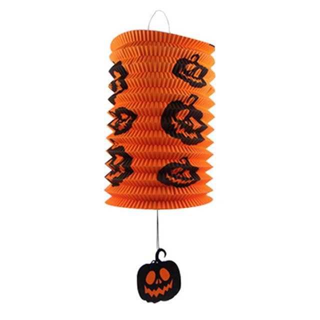Craft LEDs Paper Hangings Lantern Foldable Decorative Design Festival Decoration for Halloweens Festival Holiday Party Home Yard Deco