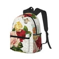 thumbnail image 2 of Easygdp Vintage Bike Flower Butterfly Casual Laptop Backpack, Large Capacity Schoolpack for School, Travel, Business, 2 of 8