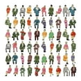 thumbnail image 2 of 50x 1:87 pintadas de personas para modelo Tren Decoración de escritorio Sunnimix Mini figuras pintadas, 2 of 7
