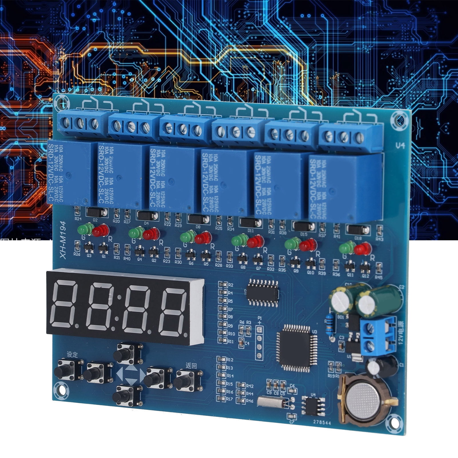 Módulo Relé Temporizador Con Retardo De Ciclo - Voltaje DC 5V A 36V, Incluye Indicador LED, Placa Pequeña