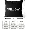thumbnail image 3 of Hypebeast Room Decor,Off Black Inspired Pillow Quotation Decorative Set of 2 Throw Pillow Cover,Sneakerhead Decor,Square Cushion Case for Home Sofa Couch Decoration 18"×18", 3 of 6