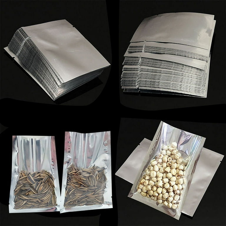 100PCS Foil Bags Aluminium Sachet Pouch With Heat Seal Food Grade