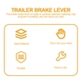 thumbnail image 3 of 1Pc Anti-slip Mechanical Hand Brake Lever Practical Trailer Brake Lever Handle, 3 of 7