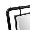 thumbnail image 5 of Tyler Dillon Matte Black Vanity and Wall Mirror with Metal Pipe Inspired Frame - 40"H x 30"W, 5 of 10
