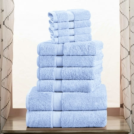 BNM Egyptian Cotton Heavyweight 10 Piece Bath Towel Set
