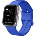 thumbnail image 1 of Correa deportiva compatible con correas de Apple Watch de 49 mm, 45 mm, 44 mm, 42 mm, 41 mm, 40 mm, 38 mm, correa de repuesto de silicona suave con cierre clásico para iWatch Series 9 Ultra SE 8 7 6 5, 1 of 4