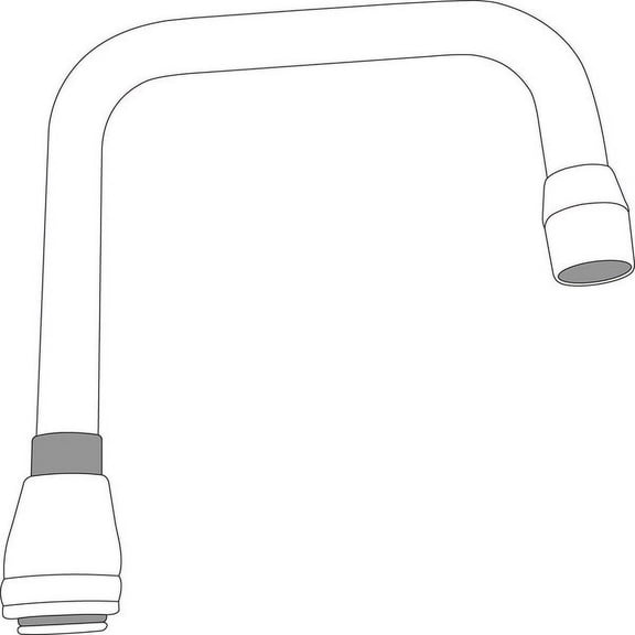 Moen S0001 Chrome 6" Double Bend Spout From The M-Du
