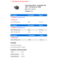 thumbnail image 2 of Transmission Mount - Compatible with 1986 - 1994 Nissan D21 RWD 1987 1988 1989 1990 1991 1992 1993, 2 of 2