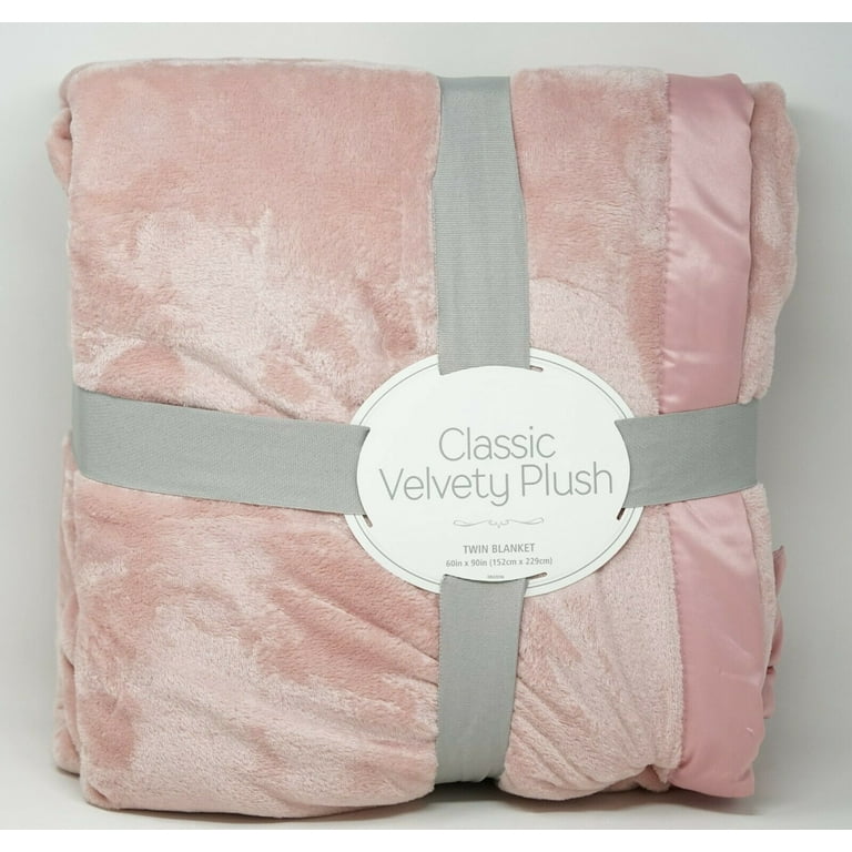 Berkshire Classic Velvety Plush Polyester Blanket Twin 60 Inch x 90 Inch Piglet Pink Walmart