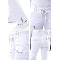 thumbnail image 4 of Adar Pro Scrubs For Women - Skinny Leg Yoga Scrub Pants - P4100 - White - XS, 4 of 7