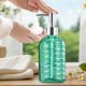 thumbnail image 1 of Dispensador de jabón líquido de vidrio extruido, recargable, para baño, con dosificador, para gel de ducha, champú, loción, decoración para fregadero de cocina, botellas dispensadoras de vidrio., 1 of 6