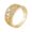 Gold, variant on 14K Gold Plated Floral Design Ring with Sparkling Cubic Zirconia Stones for Women Elegant Jewelry