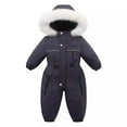thumbnail image 2 of shoper Snow Suit for Kids Size 8 Winter Coat and Snow Pants Set Warm Ski Suit Kid Winter Snowsuit Grey 100, 2 of 4