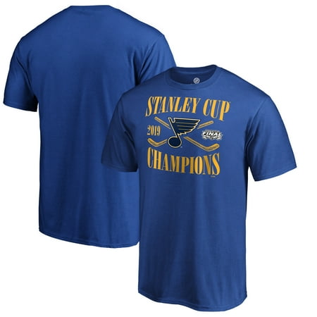 St Louis Comics - St. Louis Blues Fanatics Branded 2019 Stanley Cup Champions Hand Pass T-Shirt - Royal