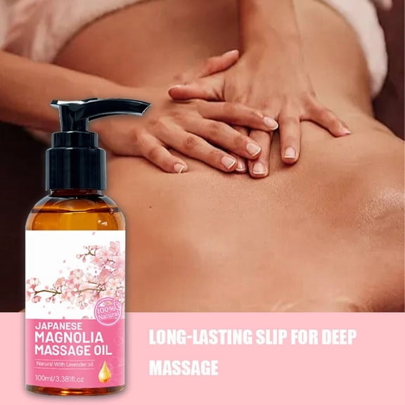 Yatlte Massage Oil for Massage Therapy - Refreshing, and Relaxing - Natural Cherry Blossom - for All Skin Types - Men and Women
