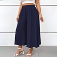 thumbnail image 2 of Certgust Hot Sales Under $35 Vacation Outfits for Women Wide Leg Pants for Women Flowy Palazzo Drawstring Elastic Waist with Pockets Summer Beach Vacation Outfits, 2 of 8