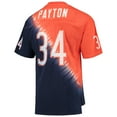 thumbnail image 3 of Men's Mitchell & Ness Walter Payton Orange/Navy Chicago Bears Retired Player Name & Number Diagonal Tie-Dye V-Neck, 3 of 3