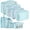 Blue, variant on DISEN Packing Cubes for Travel, 8Pcs Travel Cubes Set Foldable Suitcase Organizer Lightweight Luggage Storage Bag, Pink