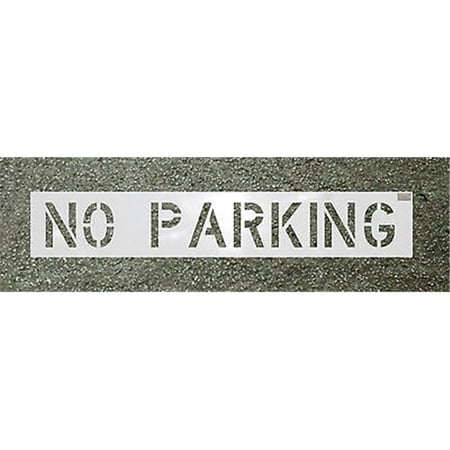 No Parking Stencils - CH Hanson 70002 12 in x 9 in NO PARKING Heavy Duty Commercial Stencil