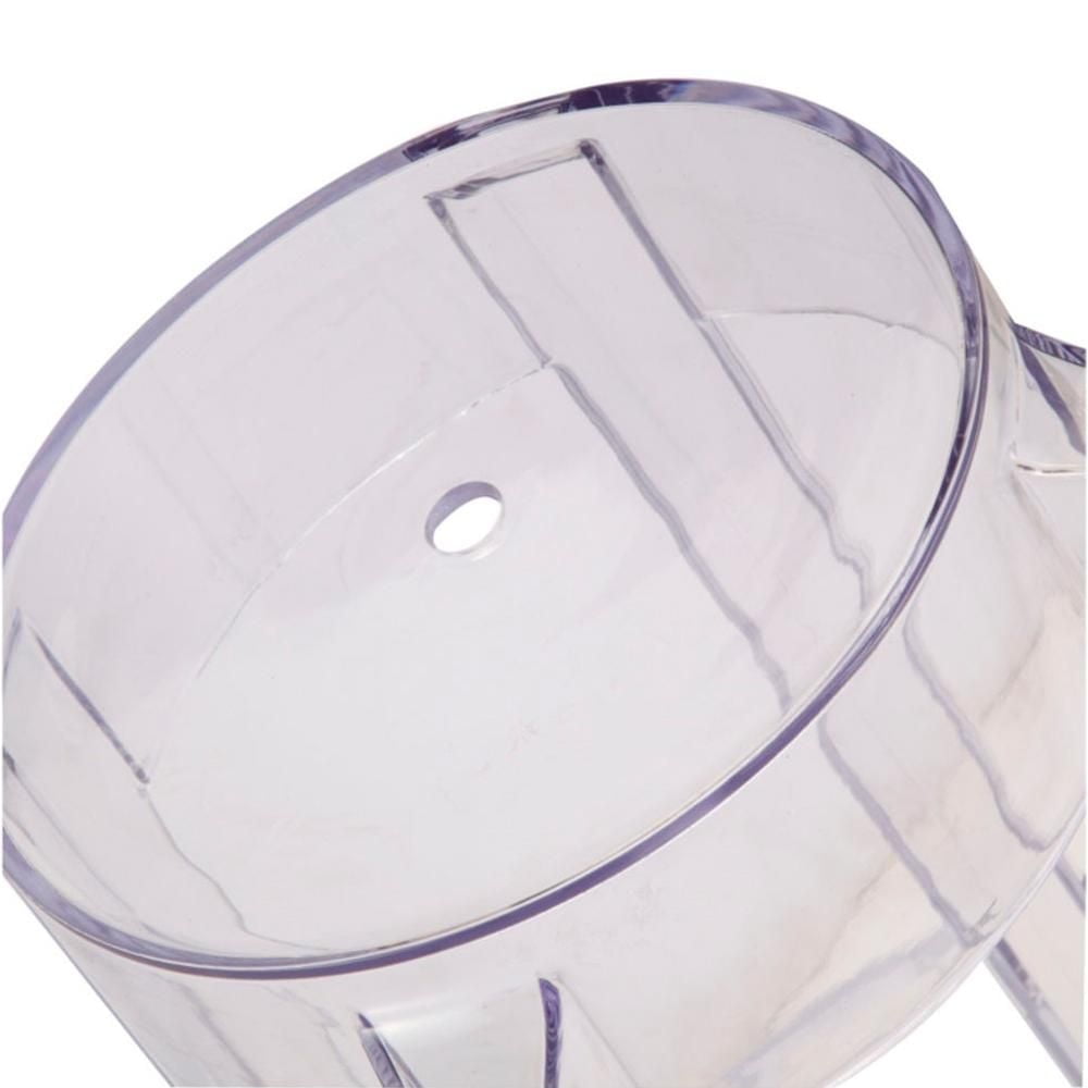 Heavenly Collection Clear Plastic Bar Stool SET OF 2