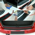 thumbnail image 3 of Black Car Rear Bumper Sill/Protector Plate Rubber Cover Guard Pad Moulding Trim, 3 of 5