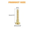 thumbnail image 2 of Wood Screws M3.5 x 20mm Slotted Round Head Copper Self-Tapping Screw 150 Pcs, 2 of 7
