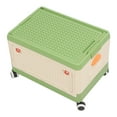 thumbnail image 1 of Boîte de Rangement pour Jouets avec Couvercle et Roues, Rangement Multifonctionnel, Design Pliable, Organisateur de Jouets pour Enfants Blocs de Construction, 1 of 8