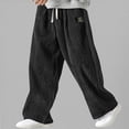 thumbnail image 4 of Men's Solid Color Corduroy Pants Loose Straight Leg Comfortable Outdoor, 4 of 4