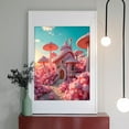 thumbnail image 2 of Diamond Art Kits for Adults - 5d Fantasy Pink Mushroom House Scene Diamond Painting for Adults, Diamond Art for Adults Beginners, Diamond Painting Kits for Adults for Home Wall Decor, 2 of 7